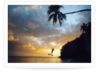 Sunset at Beachouse Resort Fiji